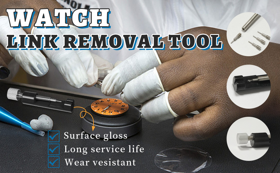 RAIDOX Watch link removal tool kit, watch adjustment tool, watch pin removal tool for stainless