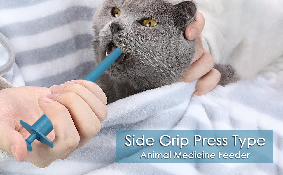 Pet Supplies Pet Pill Plunger Popper, Animal Medicine Feeder Side