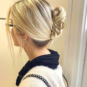 gold hair clips for women