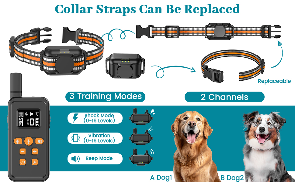 Dog Shock Collar 2000Ft Dog Training Collar with Remote