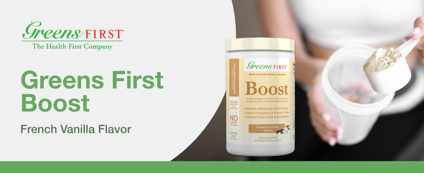Greens First Boost - French Vanilla (Premium)