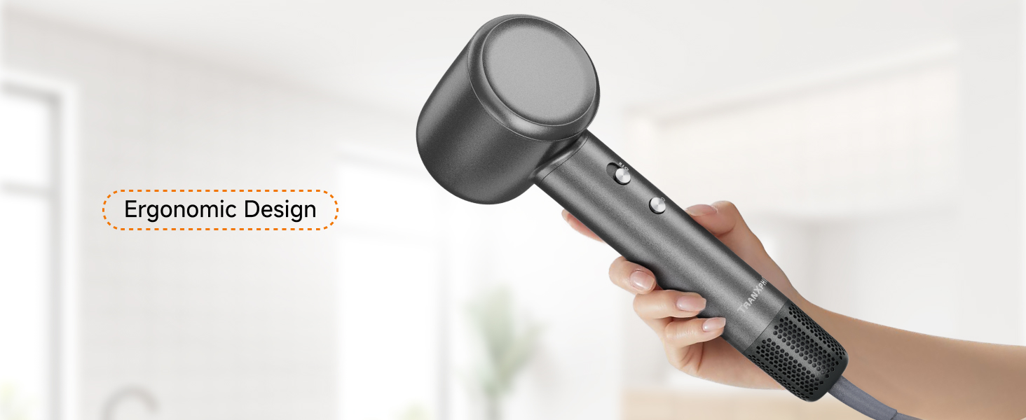 Hair Dryer Diffuser Best High Speed Blow dryer Negative Ion Heat Control Women Men Quiet Fast Drying