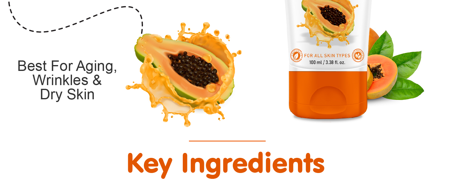 papaya face wash, good vibes papaya face wash, joy papaya face wash