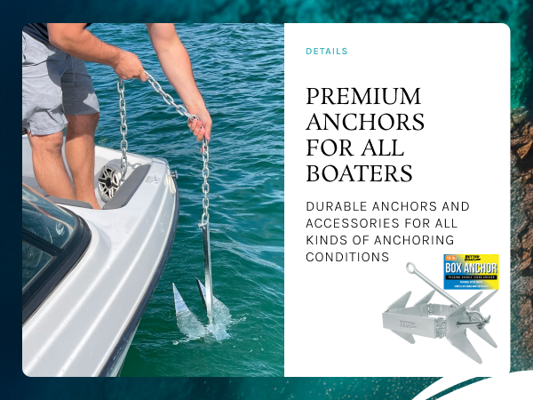 Amazon.com : Folding Boat Box Anchor, 13lb, Prevents Anchor