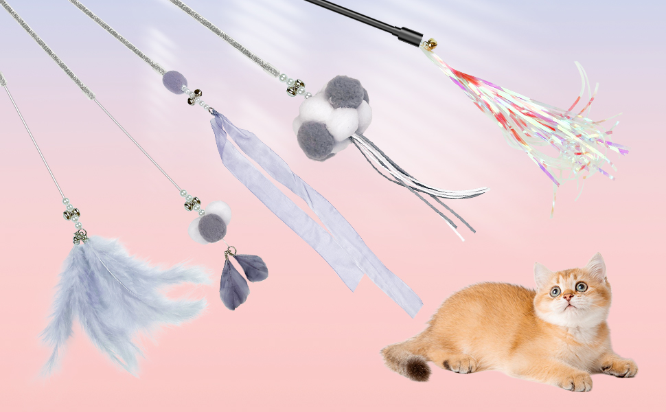 5pcs different interactive wand toys