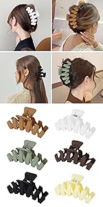 Hair Claw Clips Acrylic Matte Claw Clips