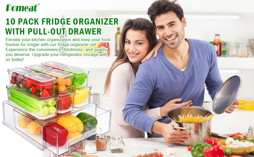 Fridge Organizer Bins