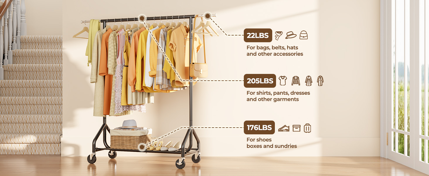 HEAVY DUTY CLOTHING RACK