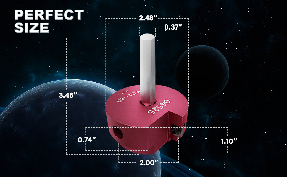 2 Inch PVC Pipe Reamer PPR200 Clean Ream Extreme with 3/8Inch Hex