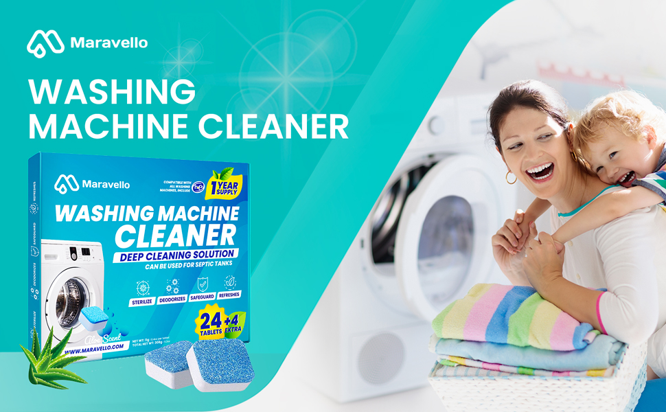 Professional Washing Machine Cleaner 28Tablets Maravello Highly