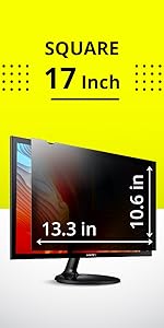 computer privacy screen filter monitor protector inch desktop security confidential protective