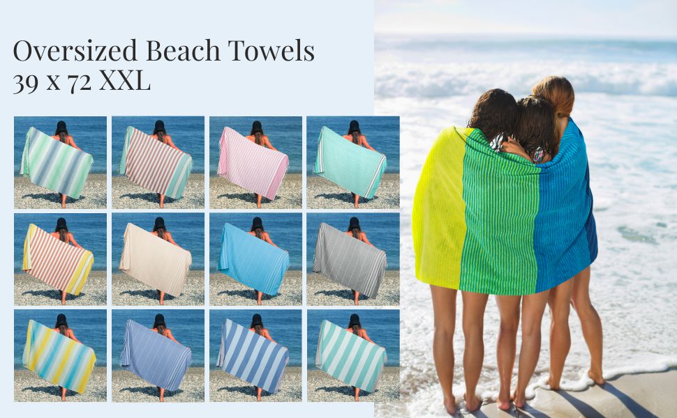 Oversized beach towels