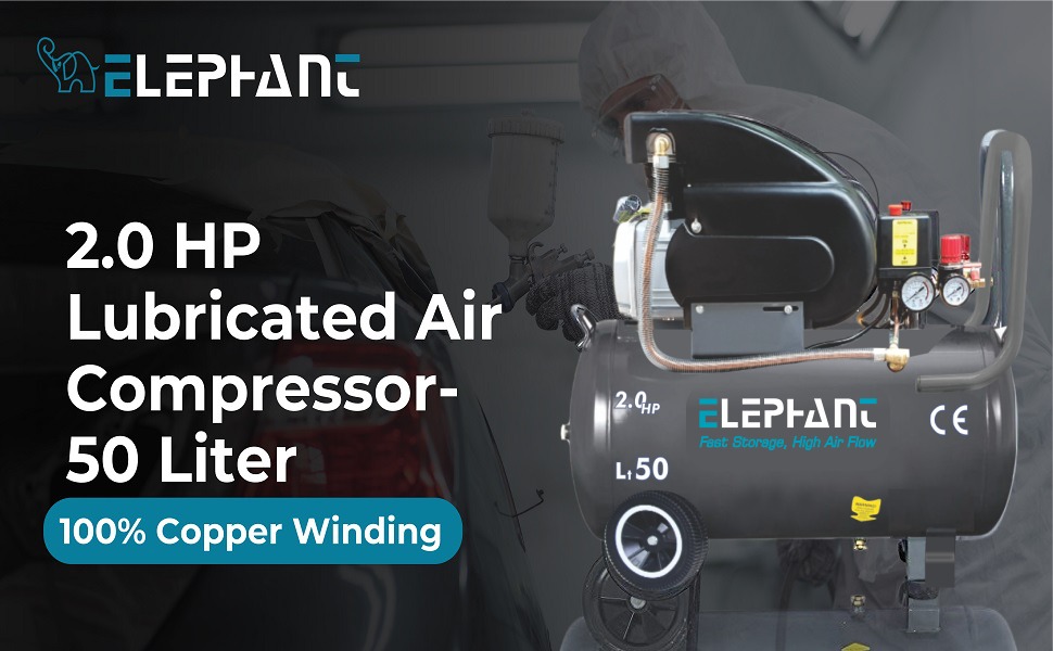 Lubricated air compressor