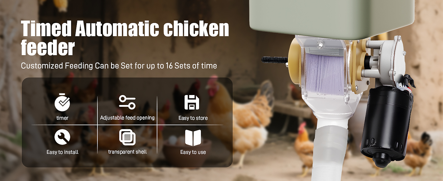 Timed Automatic Chicken Feeder
