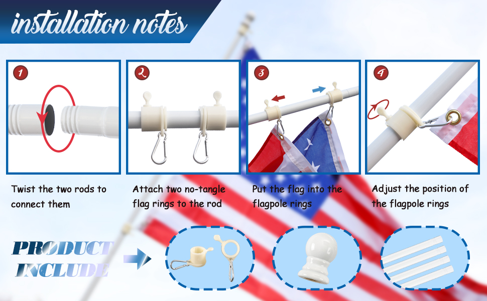 flag poles for outside house