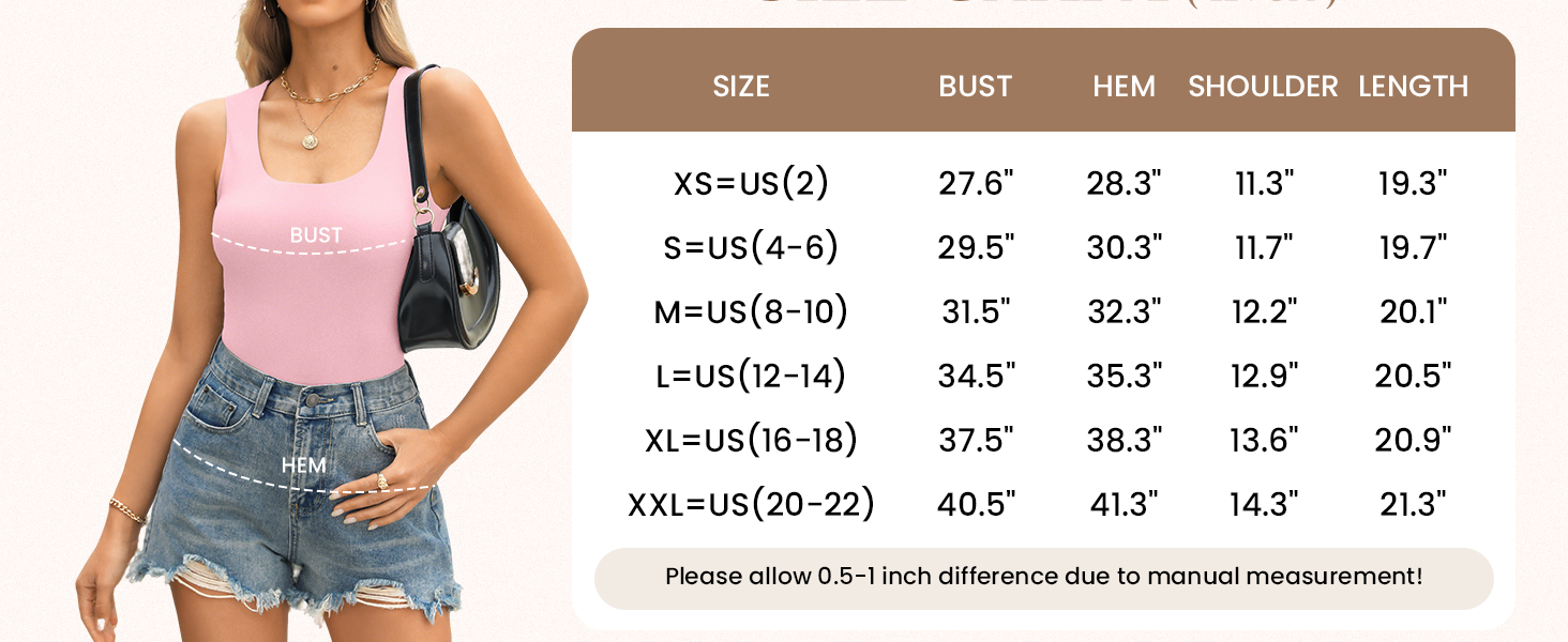 square neck tank top