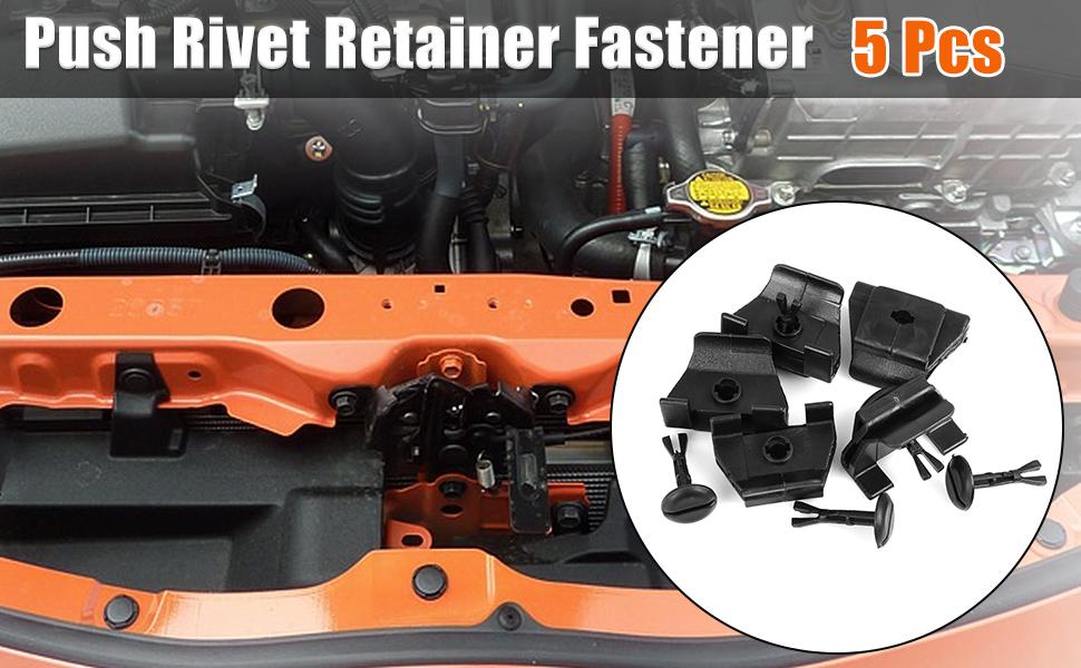 X AUTOHAUX 5 Sets Front Fender Bumper Cover Clip 53879