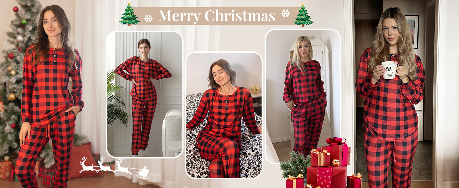 womens pajama set 2 piece lounge set casual sleepwear loungewear fall winter
