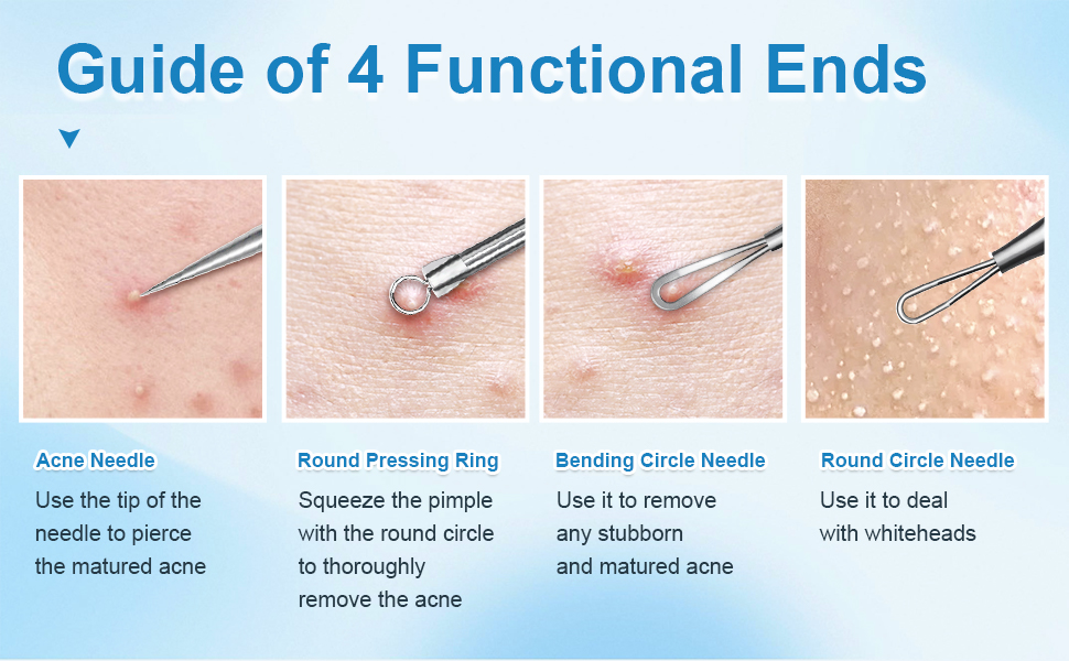 Pimple Popper Milia Remover Blackhead Remover Comedone Extractor Tool Extractor Black Head Remover