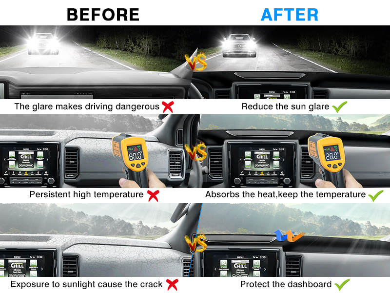 Autorder Dashboard Cover Mat for 2025 2024 2023 2022 Nissan