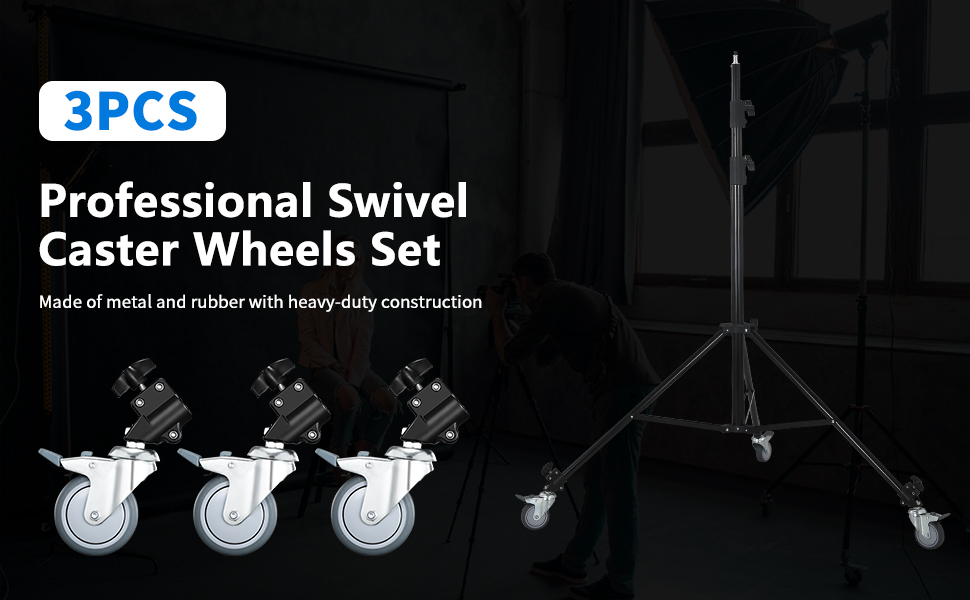 Soonpho Professional Swivel Caster for Photography Light