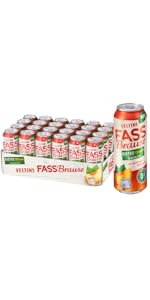 VELTINS Fassbrause Mango-Maracuja Alkoholfrei, EINWEG (24 x 0.5 l Dose ...