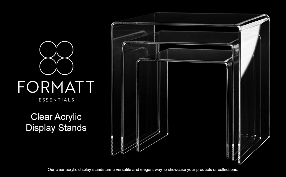 Formatt Essentials Clear Acrylic Display Stand Risers,The