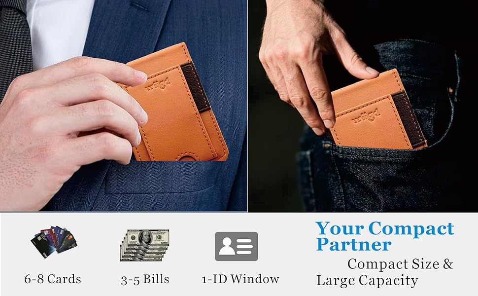 front pocket wallet,slim bifold wallet,wiigd patented wallet for man,sportman wallet