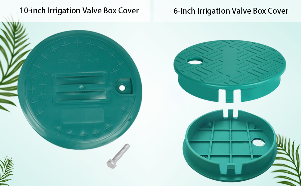 2 Pcs Sprinkler Valve Box Cover in ground 6inch Valve Box
