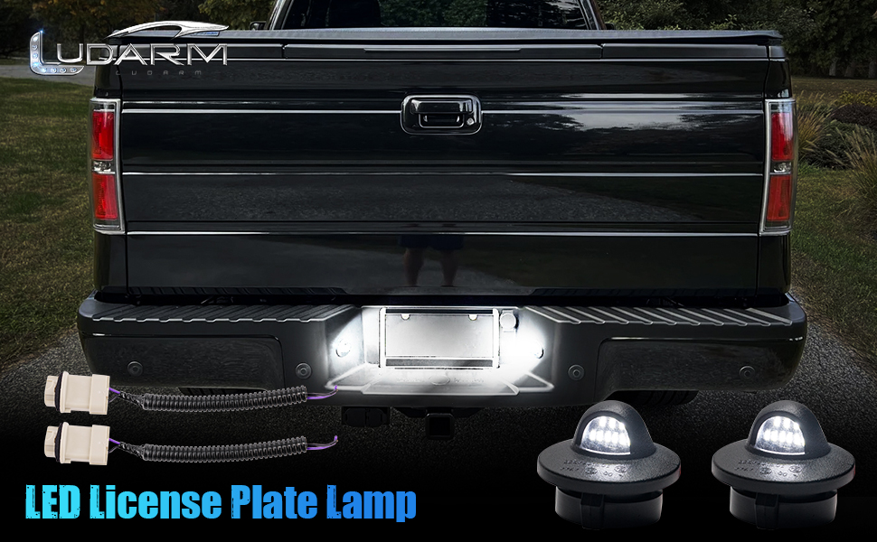 LUDARM LED License plate Light 