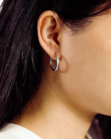 moissanite hoop earrings