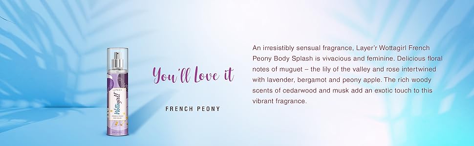 Layer' Wottagirl French Peony Body Splash For Women