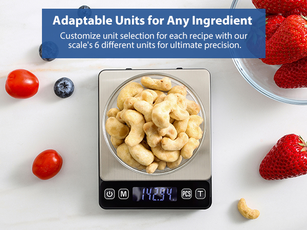 flexible unit selection for any ingredient