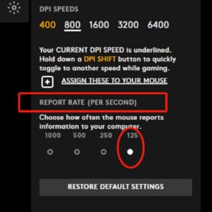 mouse report rate