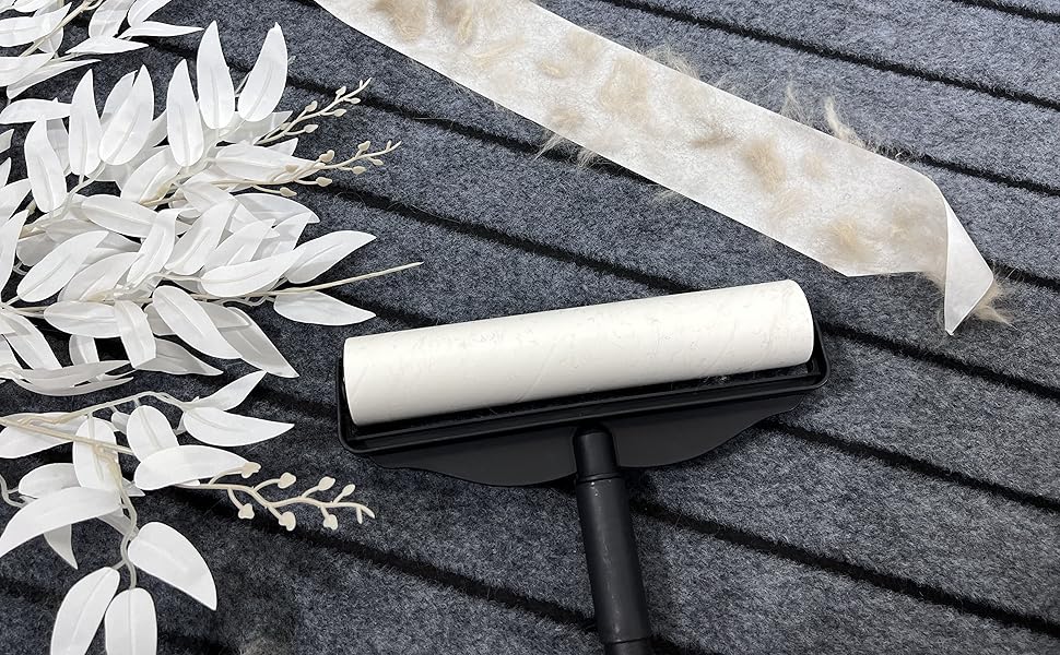 RIKMSS Large Lint Roller for Pet Hair Extra Sticky, 9.5" Wide Giant Carpet Floor Lint Roller