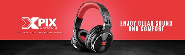 ミュージック Hdhddhd Amazon.com: XPIX Pro DJ Headphones Closed Back Over Ear