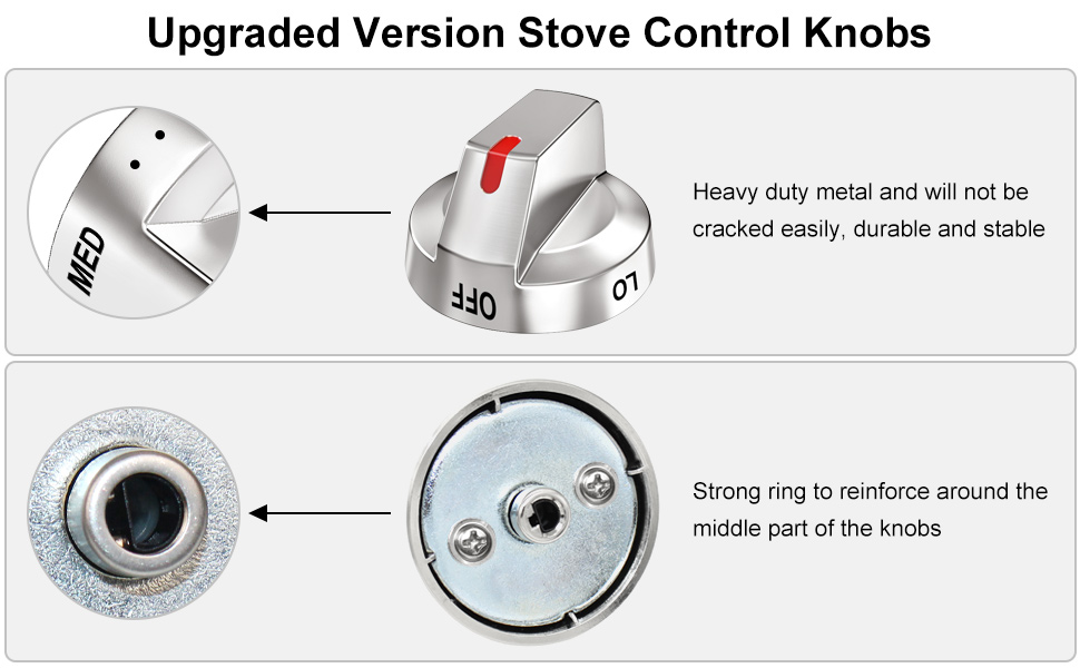 [Upgraded] DG6400473A Stove Knobs Compatible with Samsung