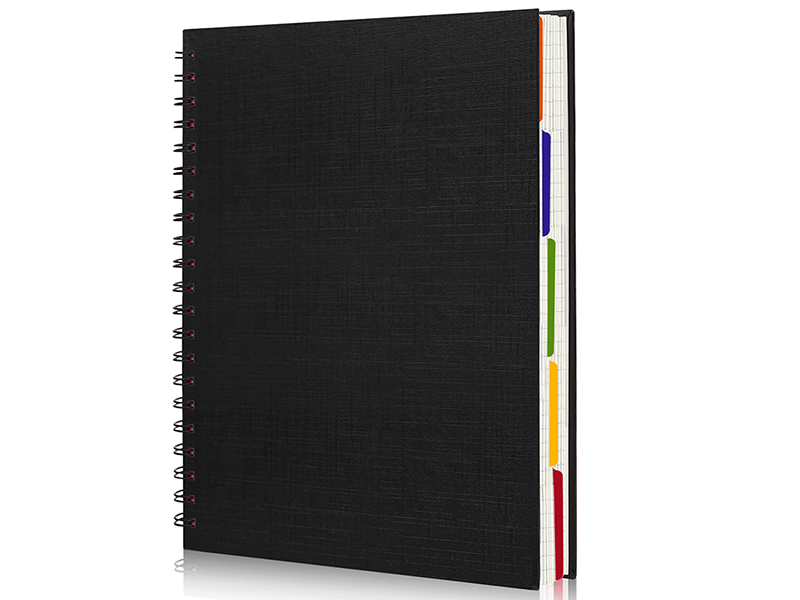 EUSOAR Hardcover Spiral Notebook, 6 Pack A5 5.5"x 8.3", 5