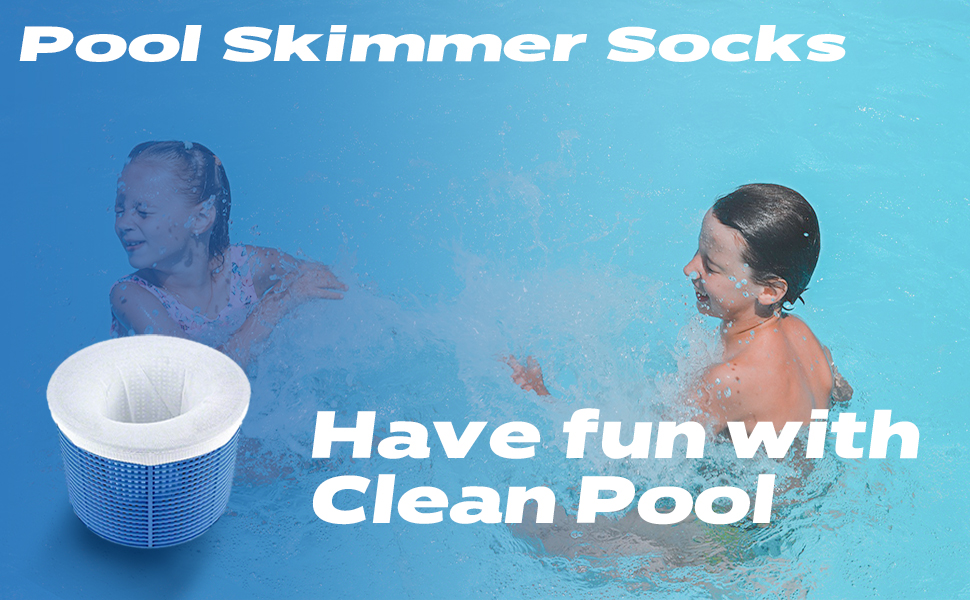 30Pack Swimming Pool Filter Skimmer Socks for Inground