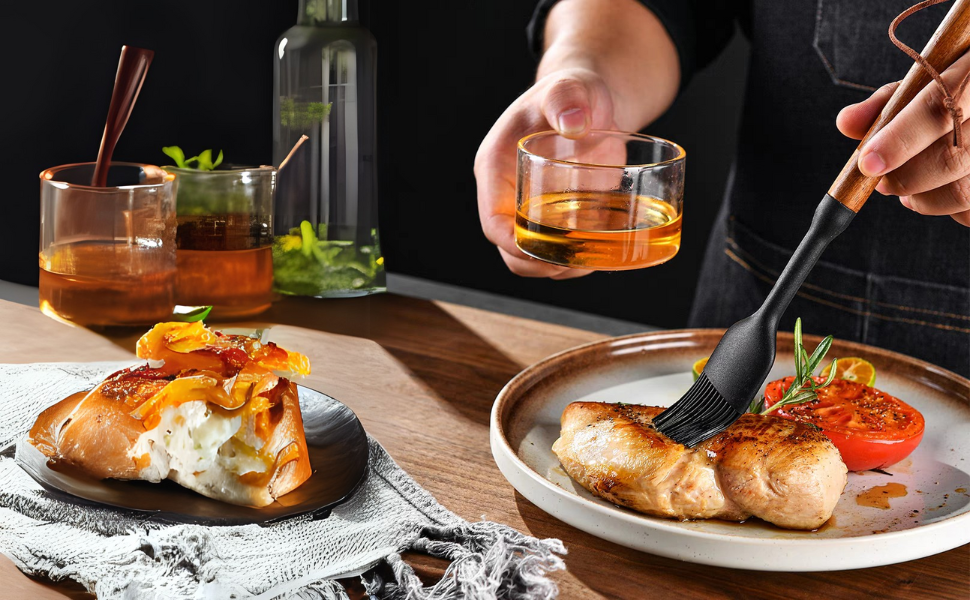 Silicone Cooking Utensils Set,brush