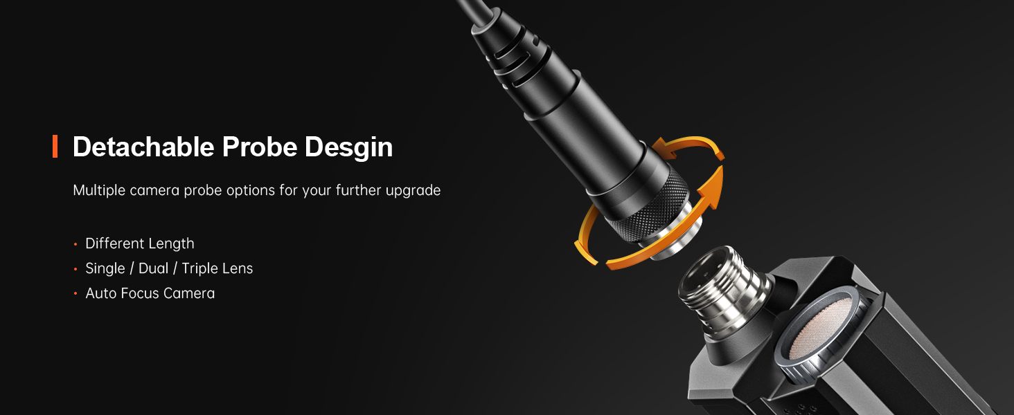Teslong Wireless Endoscope, 1080P HD WiFi Inspection Camera with Light
