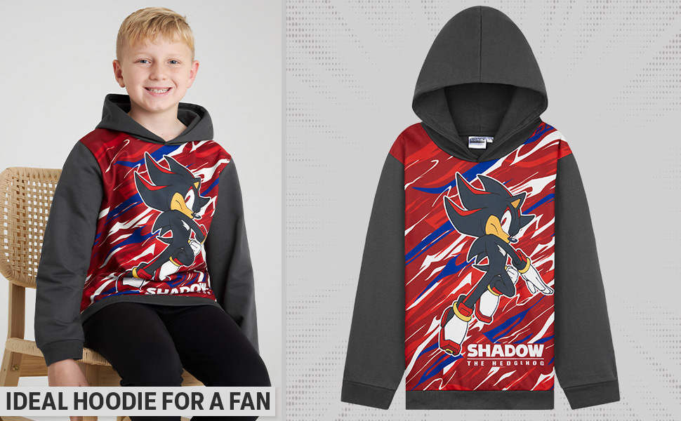 Sonic The Hedgehog Hoodie for Boys Teens