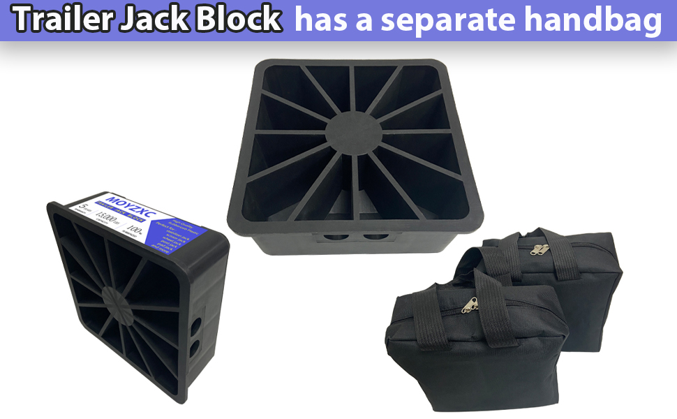 MOYZXC Trailer Jack Blocks, RV Camper Stabilizer Blocks