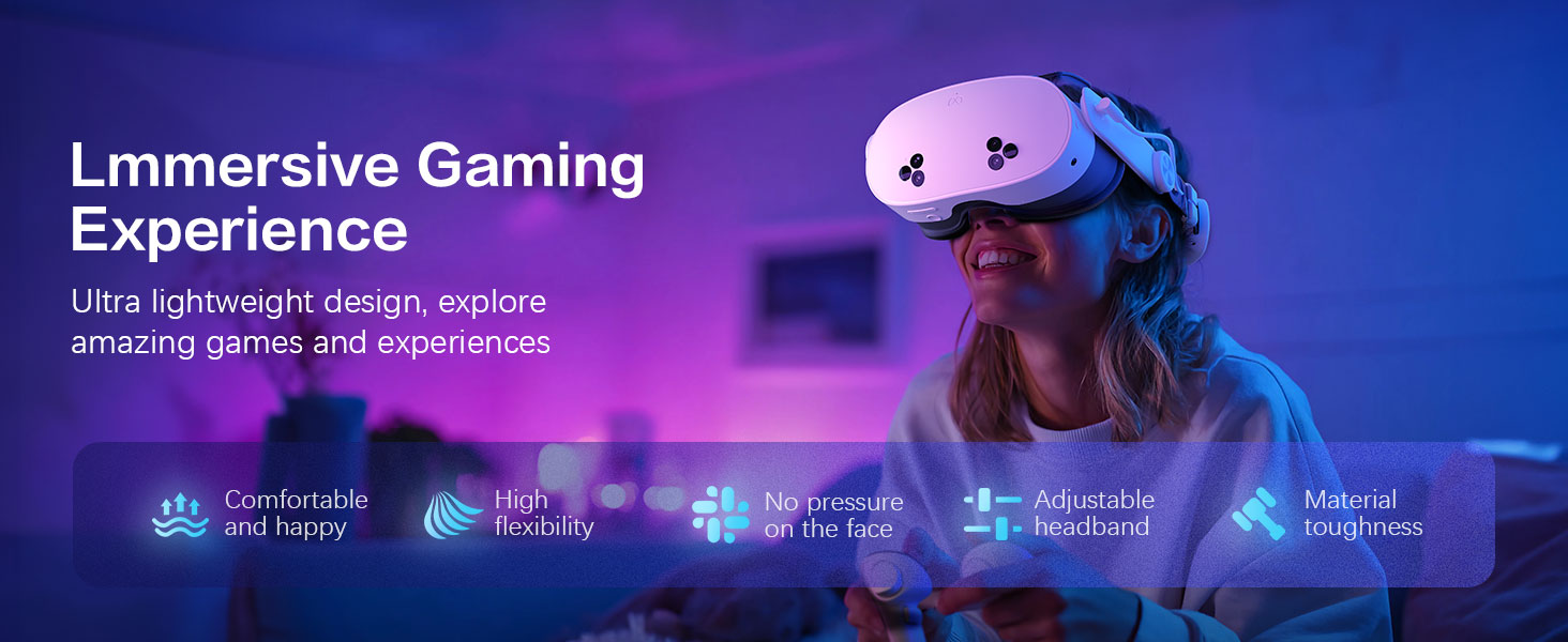 Head Strap for Oculus Meta Quest 3/3S with Battery, Adjustable VR Accessories with One-Click Fit, Rear Cushion Dial, 2–4H Playtime, VR Head Strap Reduce Facial Stress for Gaming Comfort 20 meta quest head strap