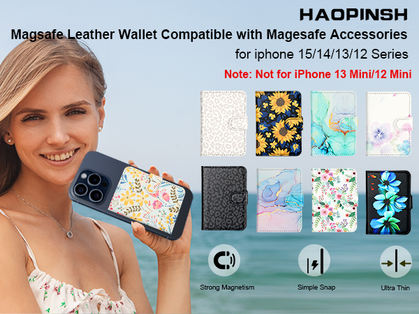 Rady - Rady フラワー iPhone  ウォレット ケース 両面デザイン】 iPhoneケース 手帳型 レザーケース カバー（花柄