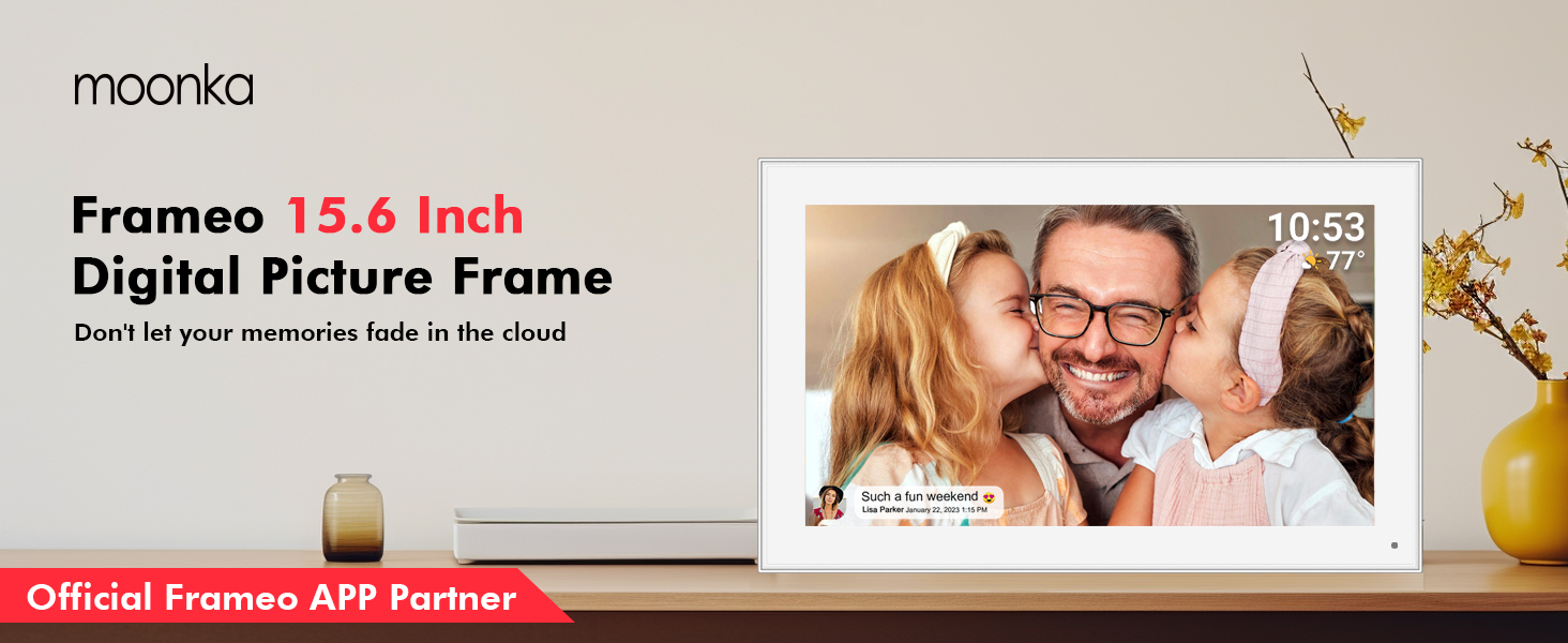 15.6 Inch Frameo Digital Picture Frame