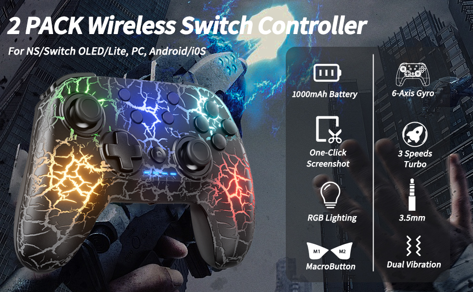 wireless switch controller with programmable