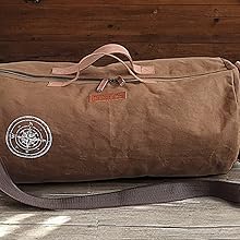 Canvas Duffle Bag for Travel, Sports and Gym, Duffel Bag for Men and Women