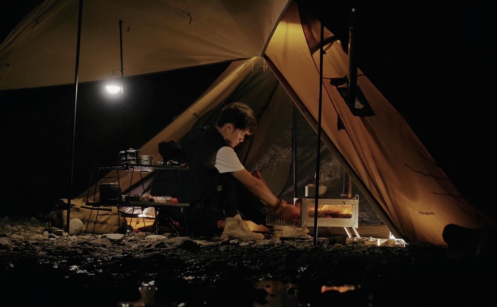 Amazon.co.jp: COOK'N'ESCAPE チタン薪ストーブ 折り畳み式 蓋