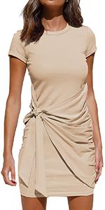 Women Summer Short Sleeve T Shirt Dress